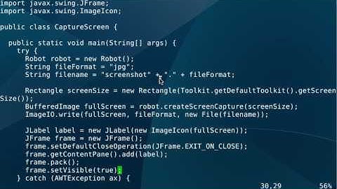 Java - Capture Screenshot and Show in JFrame
