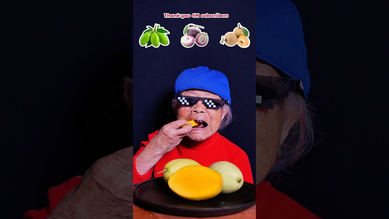 Mukbang ASMR 🥑 Eating Star apple fruit and mango🔥🔥🔥