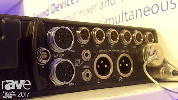 ISE 2017: Dan Dugan Features Sound Devices 688 Field Audio Recorder With Dan Dugan Automixing