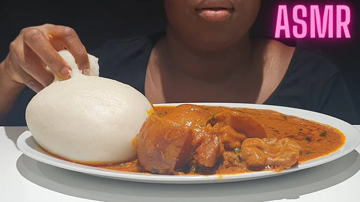 African/Nigerian FUFU WITH BANGA SOUP|PALMNUT SOUP MUKBANG #africanfood #asmr #mukbang #fufu