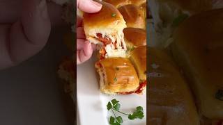 Easy Air Fryer Pepperoni Pizza Sliders. Quick dinner recipe or game day snack