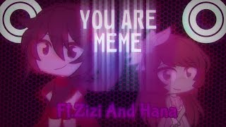 ⚫💜You Are Meme💜⚫||Spookiz||Gacha Club||✨Ft.Hana And Zizi✨||Enjoyy screenshot 2