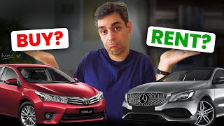 Car Decision: Renting vs Buying | Vehicle Purchase Tips 2023 with EXCEL SHEET! | Ankur Warikoo Hindi