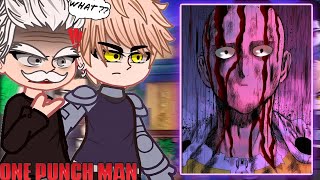S-Class Hero's React to Saitama vs garou || One Puch Man || Fan Animation - Gacha React
