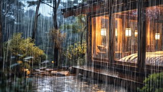 Rain on the cozy house in the forest make you sleep instantly | Soothing sound, Reduce Stress by Rainy Bedroom 18,254 views 1 month ago 8 hours