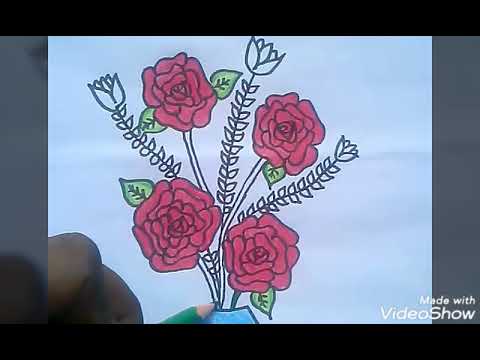 How to draw flower pot easily. - YouTube