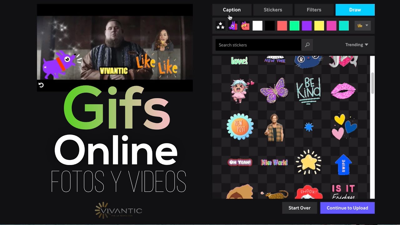 Aplicación on-line para crear y editar GIFs animados