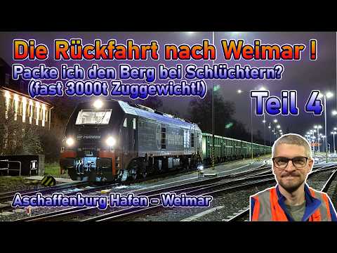 No traction in the tunnel? 3000t in lousy weather - EuroDual Power! (Part 4) | Train Driver Vlog #45