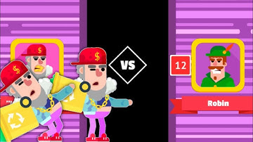 Bowmasters Turnamen normal "Lil Dump" Jeremy versus 12 Karakter masuk 10 Besar Juara 3 Gameplay