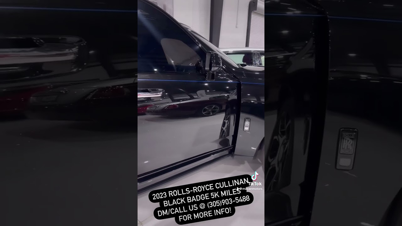 2023 Rolls Royce Cullinan Black Badge available! #rollsroyce #cullinan #blackbadge #luxury  #miami