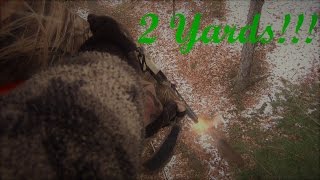 DEER SHOT AT 2 YARDS!!!