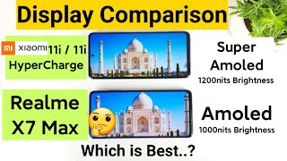 Xiaomi 11i vs Realme X7 Max Display Comparison Which is Best ?