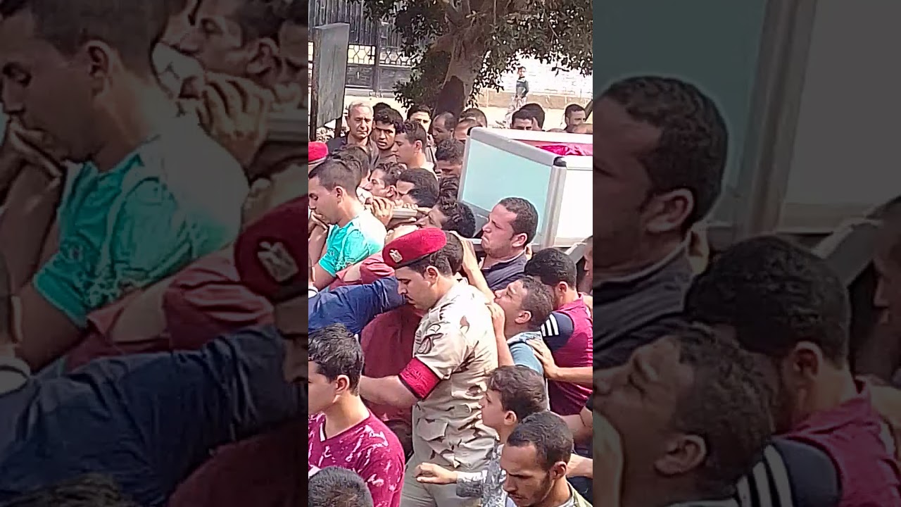 جنازه الشهيد/احمد سمير محمود عبدالعظيم حسن العطالى  في /البوها ميت غمر  دقهليه قائد فصيله قازف اللهب