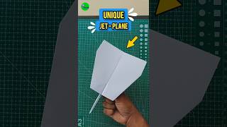 How to make the unique design paper Jet plane , homemade origami Paper flying Jet plane , #shorts