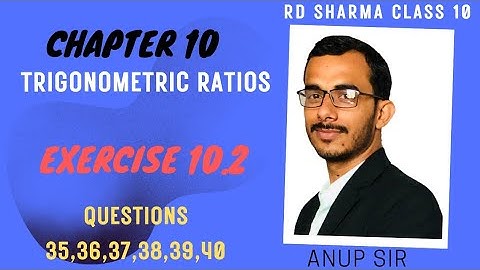 Exercise 10.2 Questions 35-40 RD Sharma class 10 maths || Ex 10.2 Q 35-40 rd sharma class 10 maths
