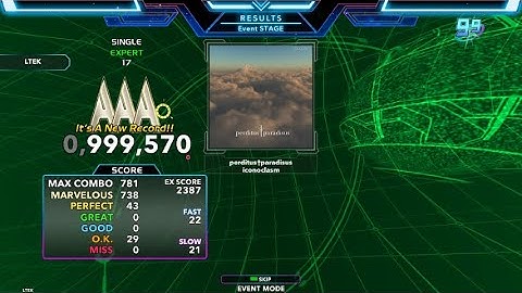 [SM5/DDR] perditus†paradisus Expert 17 999,570 PFC