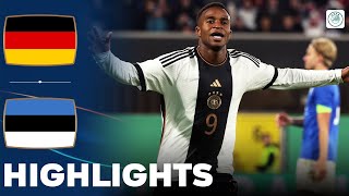 Germany vs Estonia | Highlights | U21 Euro Qualification 17-11-2023