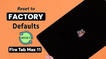 Amazon Fire Tab: How To Reset To Factory Default Settings!