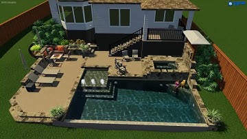 Custom Pool Design By: Kevin Hernandez of Gary Pools. 2018