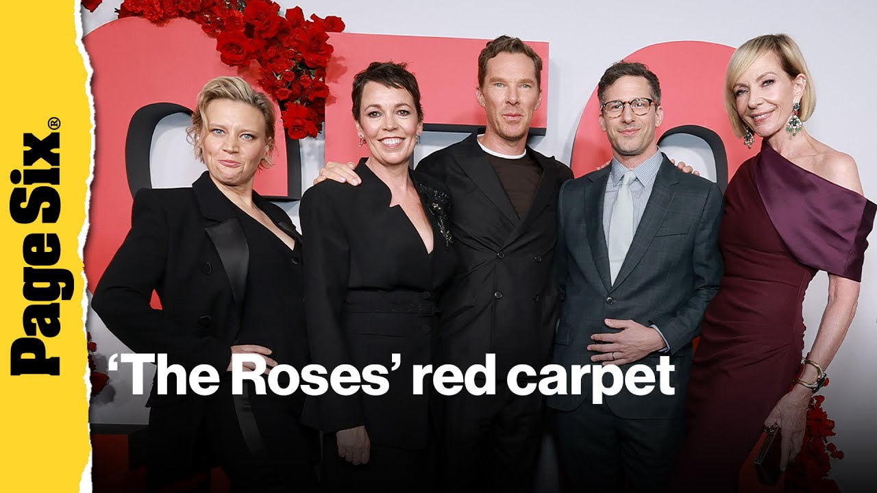 Olivia Colman, Benedict Cumberbatch, Andy Samberg and more stars at 'The Roses' premiere