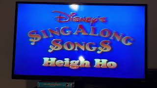Closing To Disneys Sing Along Songs Heigh-Ho 1991 Vhs