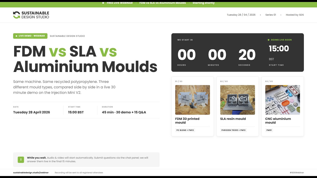 FDM vs SLA vs Aluminium Moulds: 3 Mould Types, 1 Recycled Plastic - YouTube