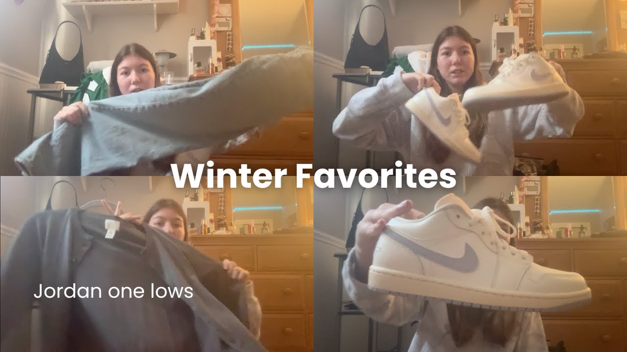 Winter clothing favorites | Jordans, trench coats, etc.