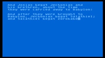 The New Testament of the Holy Bible for the Atari 8-bit family