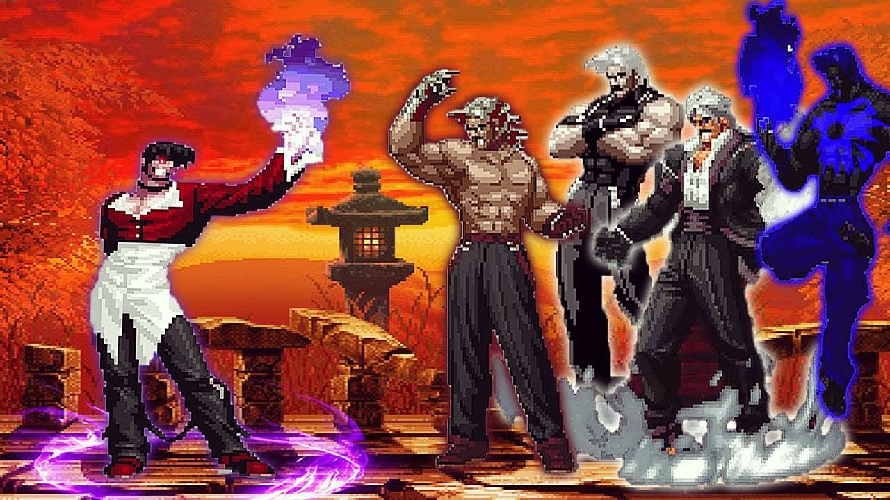 [KOF Mugen] Orochi Iori Yagami AD LV 5 Vs Ultimate Rugal Team - YouTube