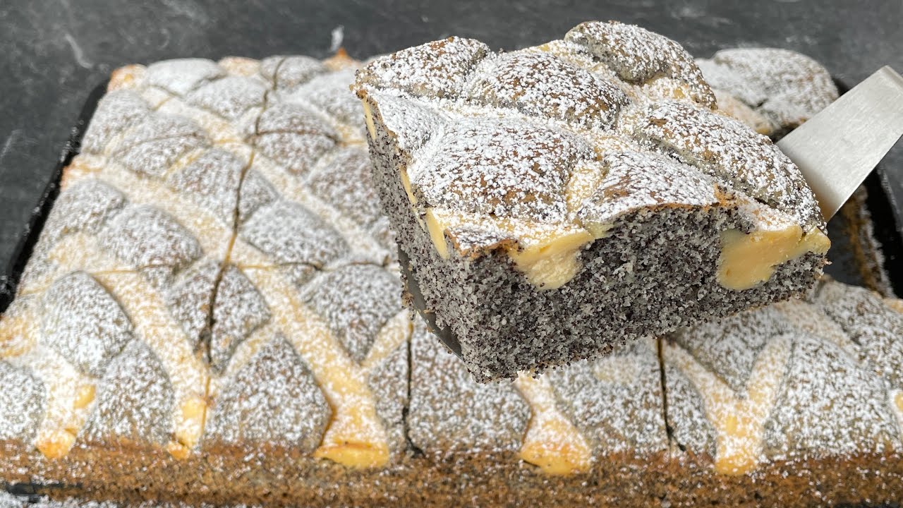 Mmhm🤤 EXTREM Lecker! - wenig Aufwand MEGA Lecker! Einfaches und schnelles Mohnkuchen Rezept