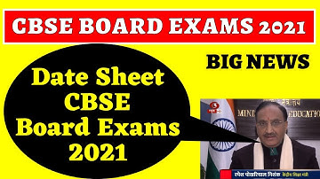 Date sheet of CBSE Board Exams 2021, Date sheet of Class 12 & 10  CBSE Board Exams 2021
