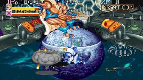 Captain Commando vs Final boss Scumocide.