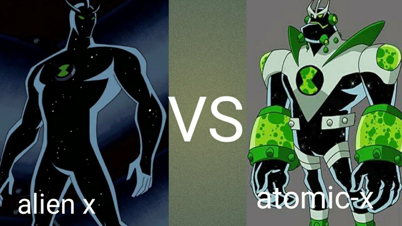 Alien-X vs Atomic-X full comparison for Ben 10 fans.
