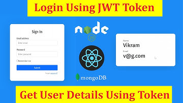 #4 Login Register authentication in React using Node JS Mongo DB-2 and  JWT Token | Learn MERN Stack