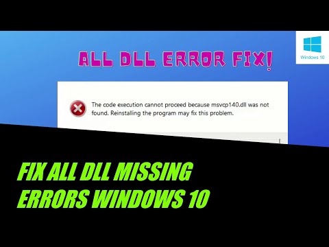How to Fix DLL file Missing Error in Windows PC (FIFA 19,Metro exodus,DBHetc..)(Windows 10)