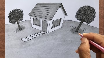 How to Draw a House in 3 Point Perspective