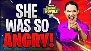SHE WAS SO ANGRY! (Fortnite Battle Royale)