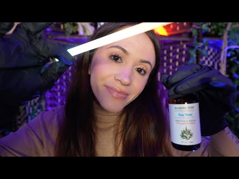 ASMR / Relaxing Scalp Check & Treatment (layered sounds, latex gloves, personal attention)
