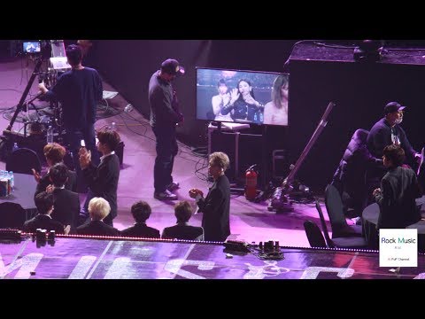 SEVENTEEN congratulating TWICE on their Bonsang award[4K Fancam]@01/15/19