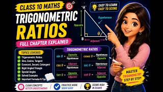 Trigonometric Ratios Class 10 Maths | Full Chapter Explained | CBSE One Shot Revision