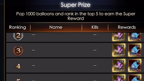 Legacy of Discord: Balloon Shooting 29 Dec 12AM Reset