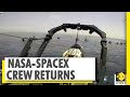 NASA Astronauts return to Earth | Dragon capsule splashes down in Gulf of Mexico | World News