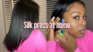 HOW TO DO YOUR OWN SILK PRESS AT HOME | FAST AND EASY PERFECT FOR BEGINNERS