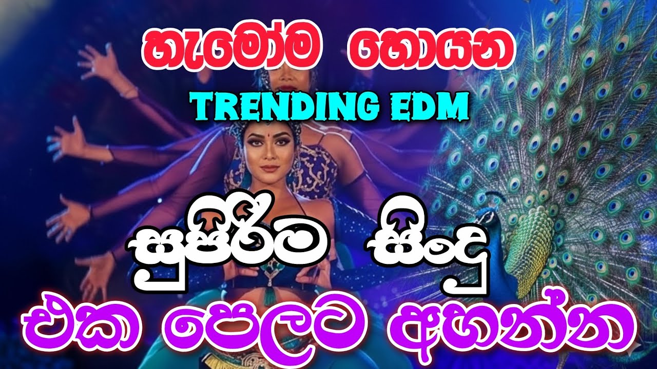Best Trending EDM Song collection hit Sinhala song මෙන්න සිංදු අහනවනම්
