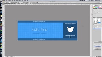 Photoshop Twitter Cover Photo Template Tutorial