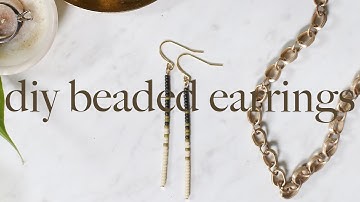 Easy Seed Bead Earring Tutorial - How to Loop a Headpin