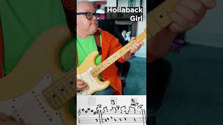 Hollaback Girl Guitar Lesson #guitar #gwenstefani