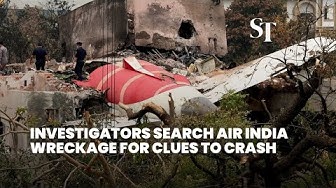 Thumbnail for Investigators search Air India wreckage for clues to crash