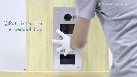 LEELEN Intercom System - Model 10 outdoor station installation