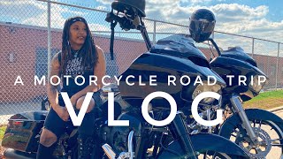 My First LONG DISTANCE Trip..On A Harley Davidson Road Glide !? (A Freezing Cold Motorcycle Vlog)
